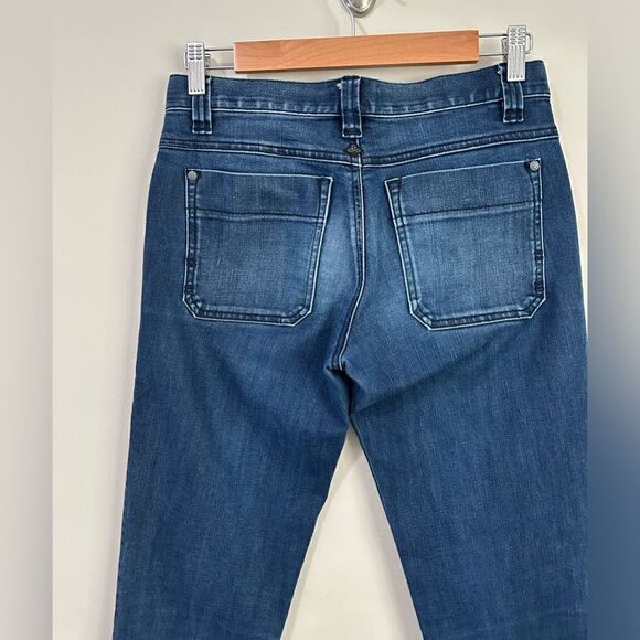 Prana Skinny Jean in Dark Indigo Organic Cotton Stretch Denim - Picture 6 of 7
